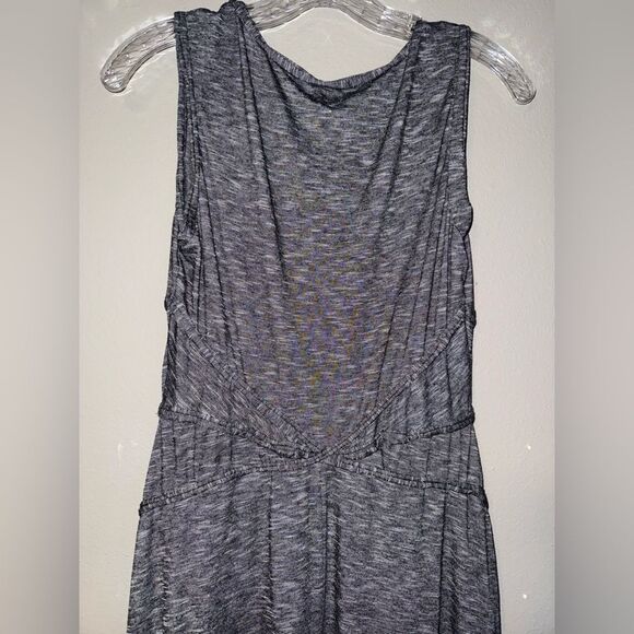 Max studio jersey trimmed slub summer maxi dress striped NWT #719 - Picture 8 of 9